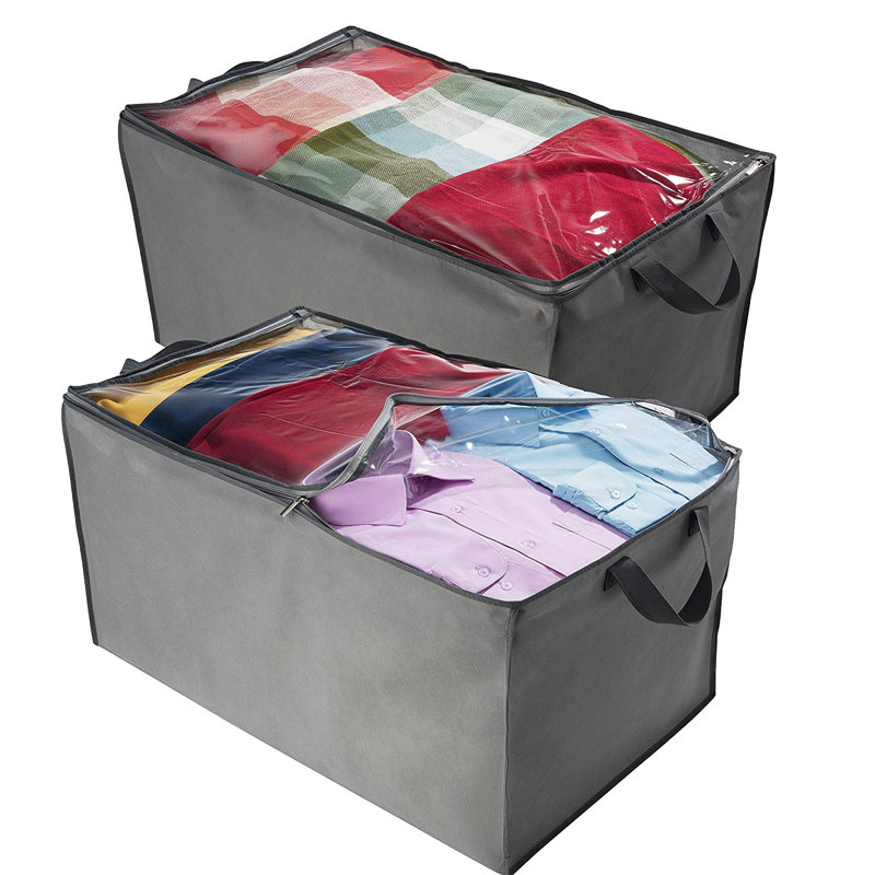 Rebrilliant Binegar Jumbo Blanket Plastic Bin Set & Reviews Wayfair
